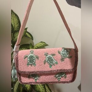 Viral beaded Turtle bag
